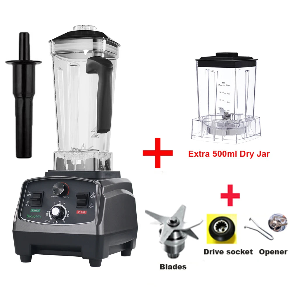 BioloMix Heavy Duty Timer Blender Juicer And Food Processor