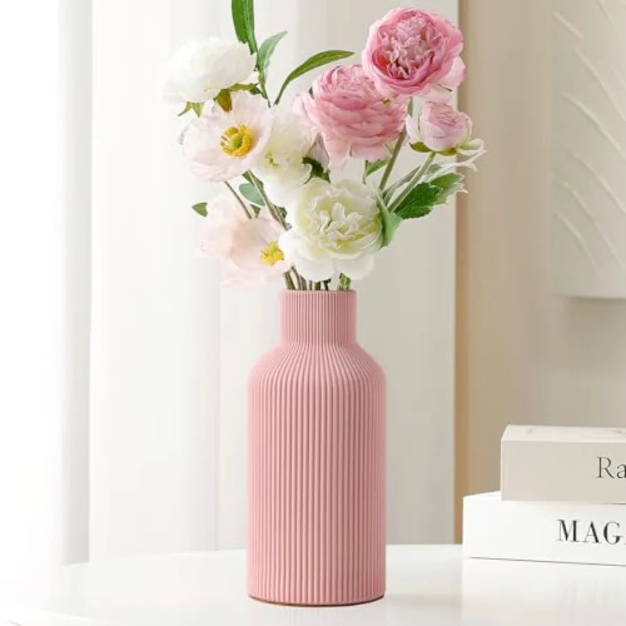 Minimalist Modern Ceramic Flower Vase For Home Kitchen Bedroom Office Decor