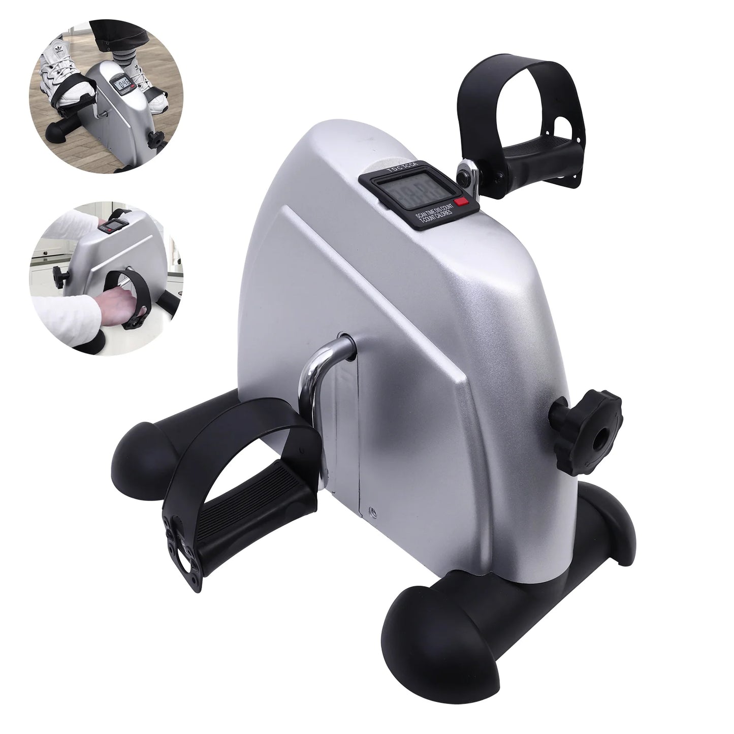 Mini Motorized Under Desk Pedal Exerciser Bike With LCD Screen