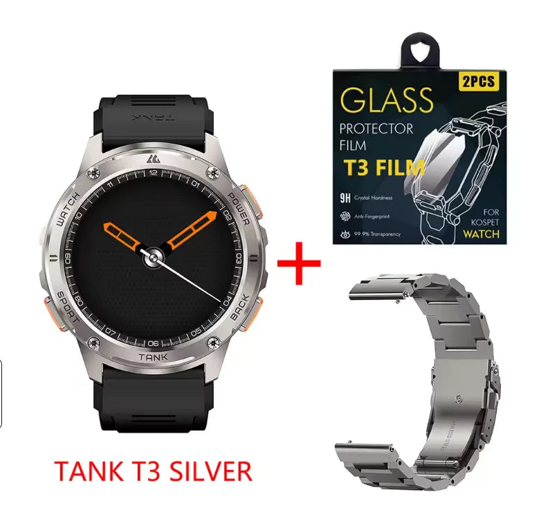 KOSPET Tank T3 Smartwatch Call And Text AMOLED AI Voice
