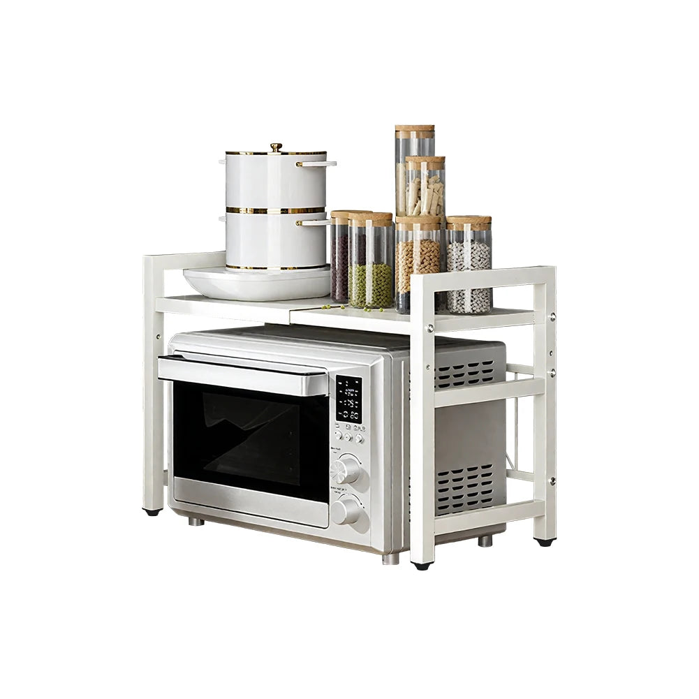 Expandable Microwave Shelf Organizer Moisture And Rust Proof Countertop Rack