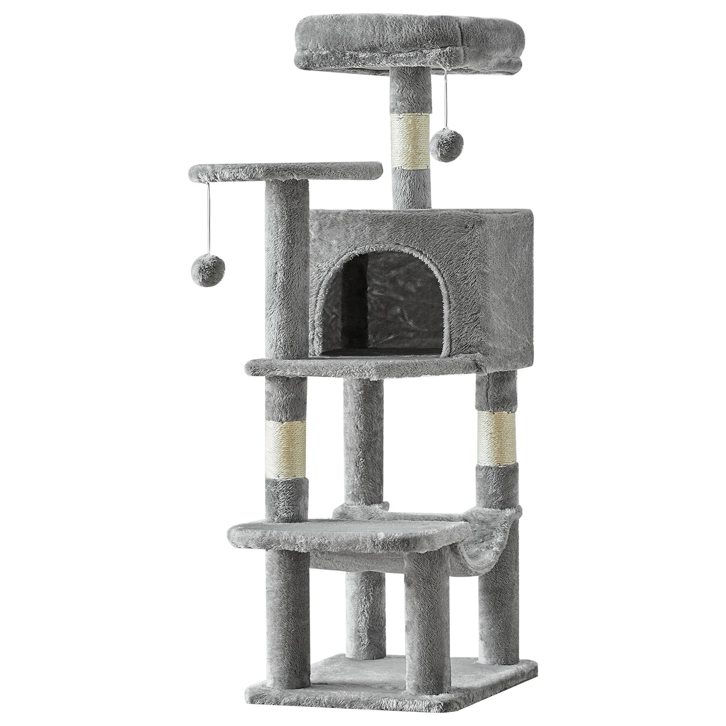 JHK Cat Tree Tall Multi Cat Climbing Tower Indoor Cats