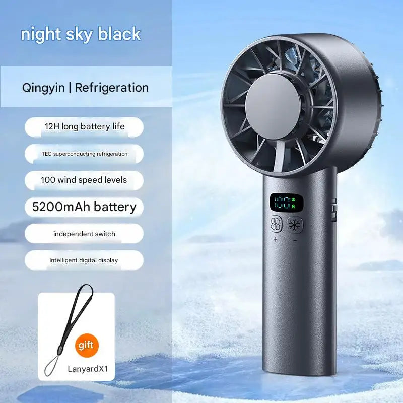 Creara ma Portable Usb Handheld Fan With Led Display