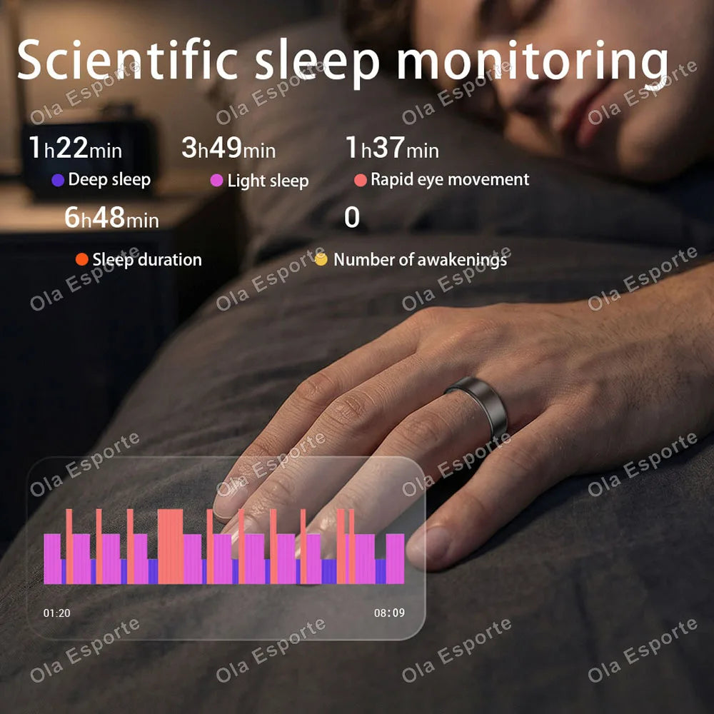Ola Esporte Smart Ring Heart Rate Blood Oxygen Sleep Tracker