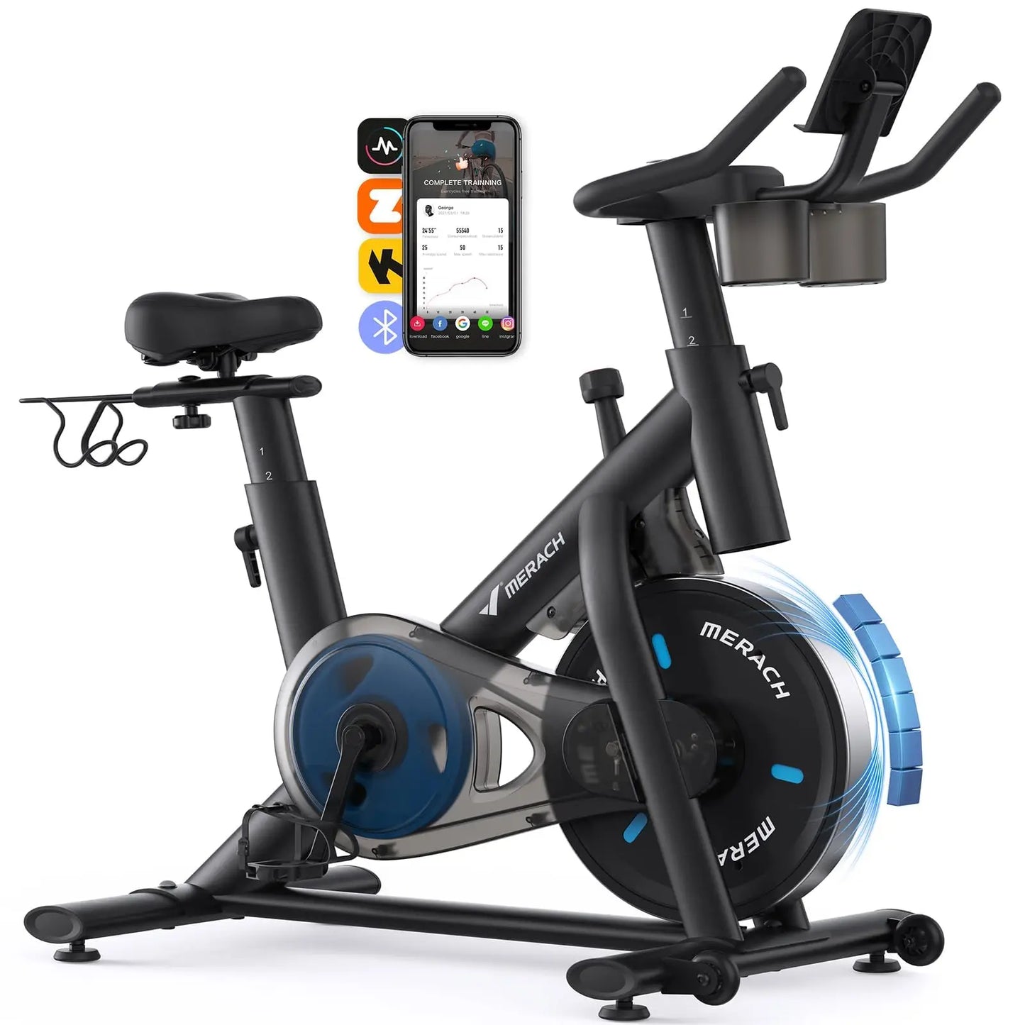 MERACH Exercise Bike With Magnetic Braking System And Exclusive App