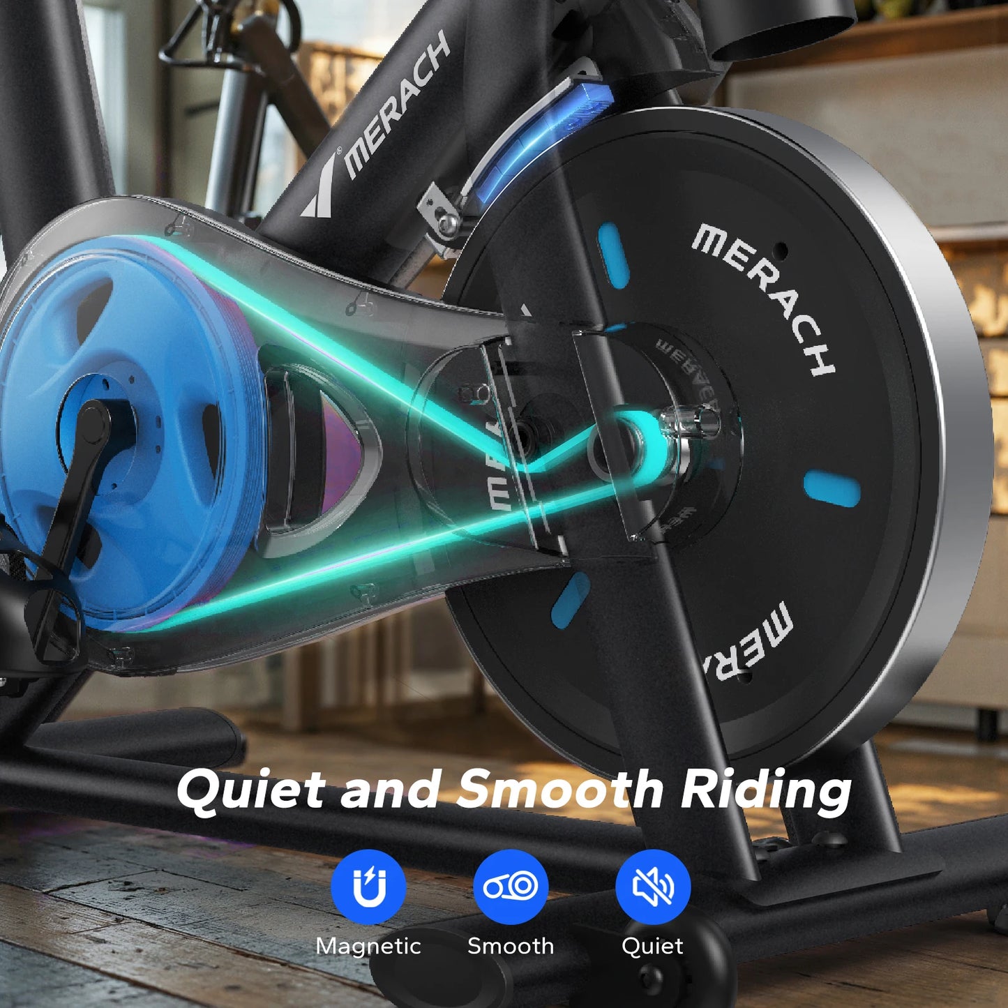 MERACH Exercise Bike With Magnetic Braking System And Exclusive App