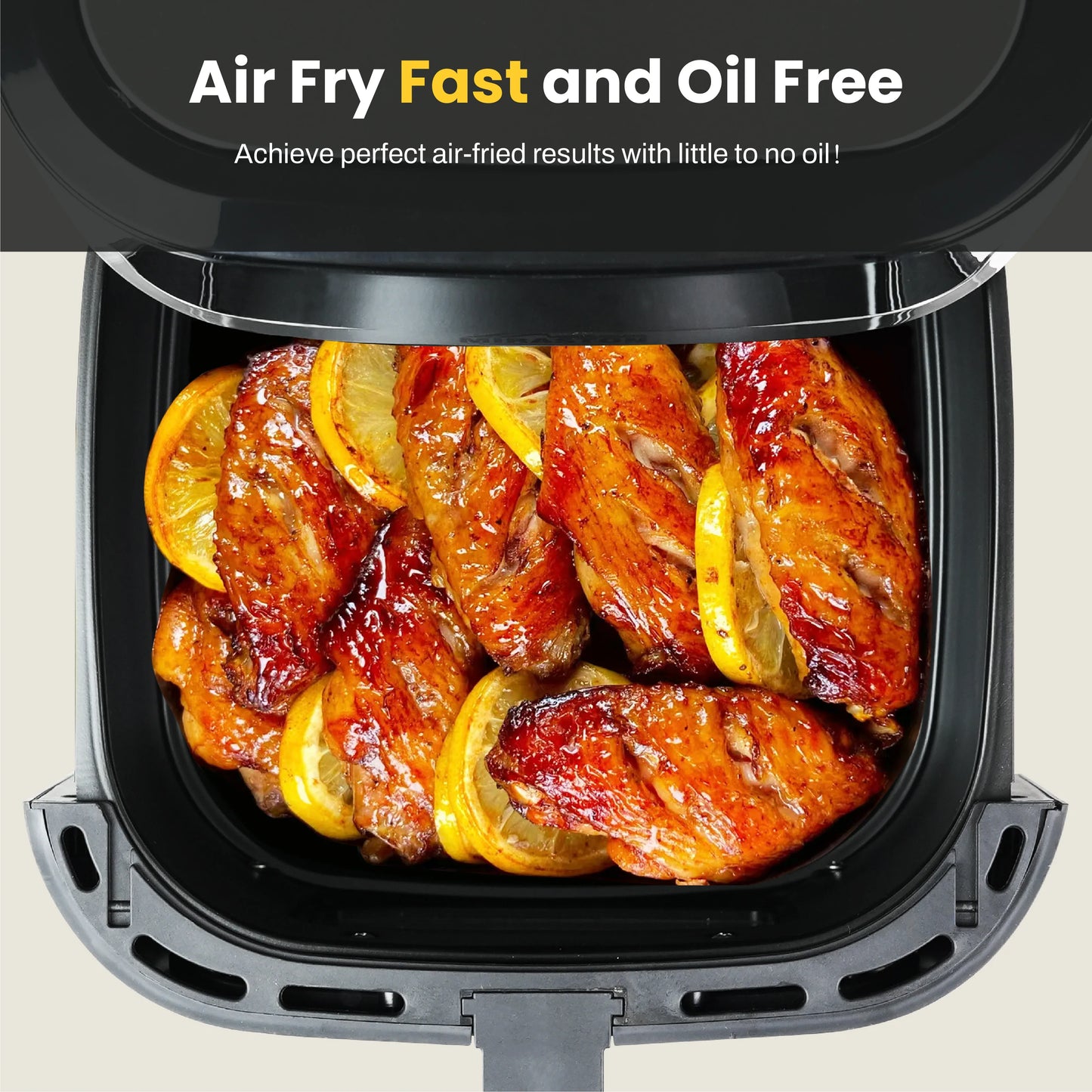 MIRASTON Digital Air Fryer With Smart Touchscreen And Eight Presets