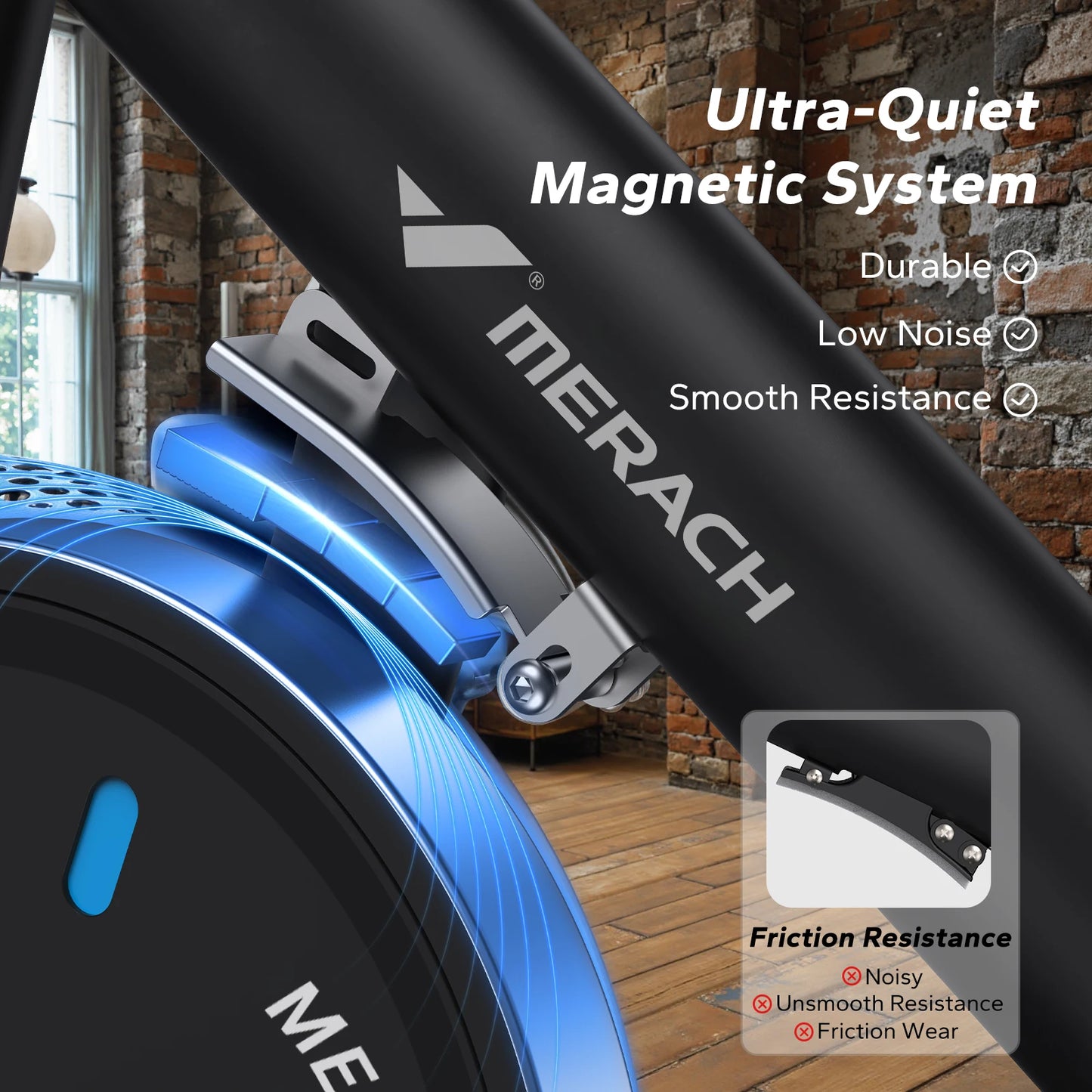 MERACH Exercise Bike With Magnetic Braking System And Exclusive App