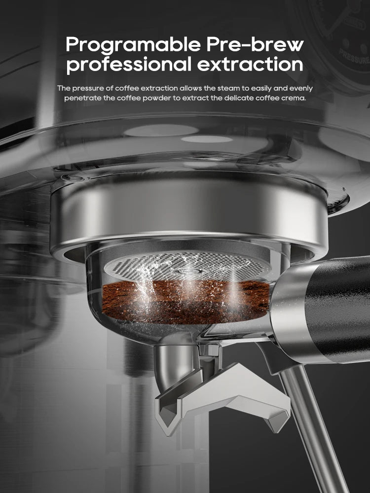 HiBREW 20Bar Semi Automatic Espresso Machine H10B With Temperature Control