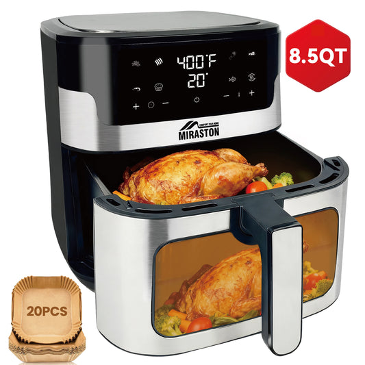 MIRASTON Digital Air Fryer With Smart Touchscreen And Eight Presets