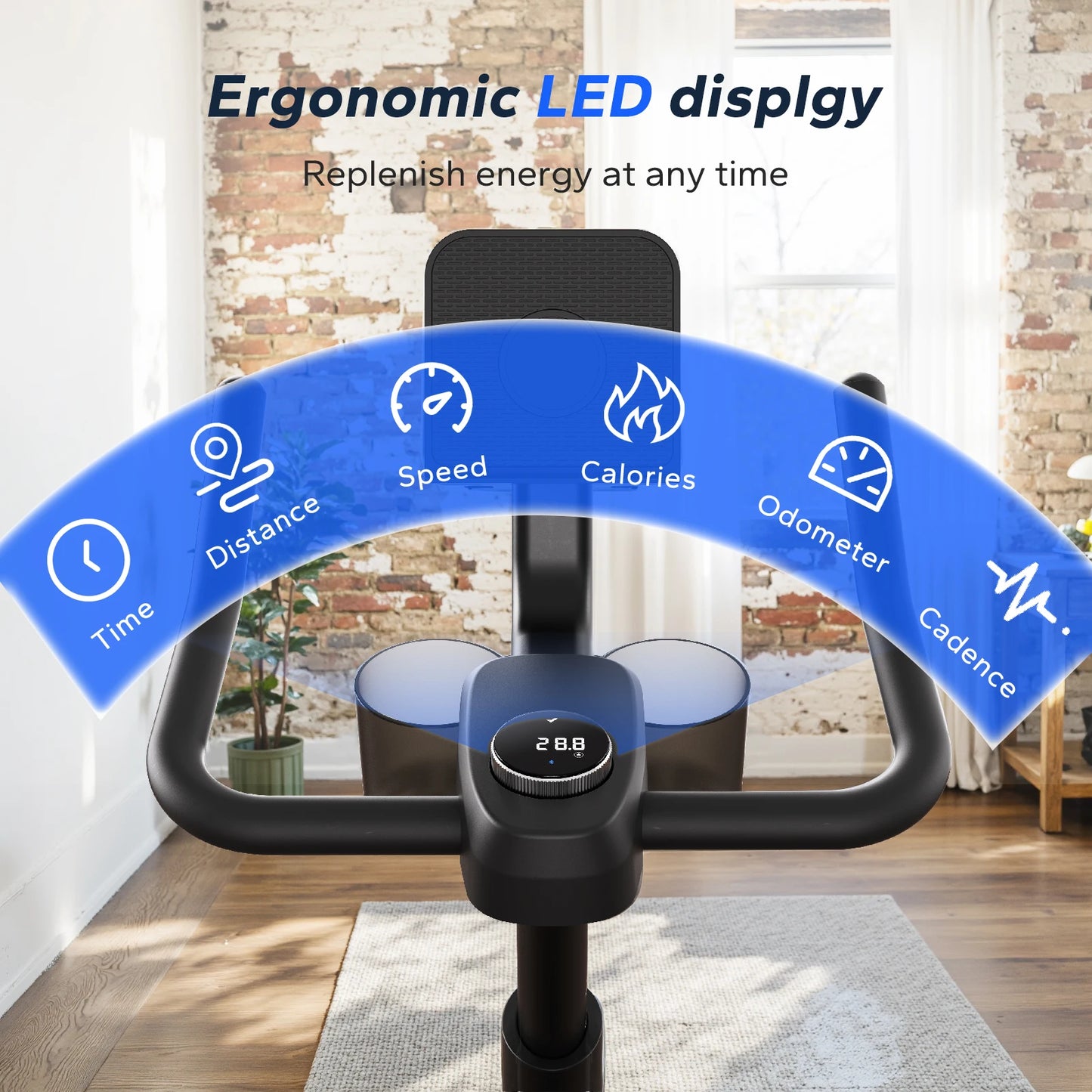 MERACH Exercise Bike With Magnetic Braking System And Exclusive App