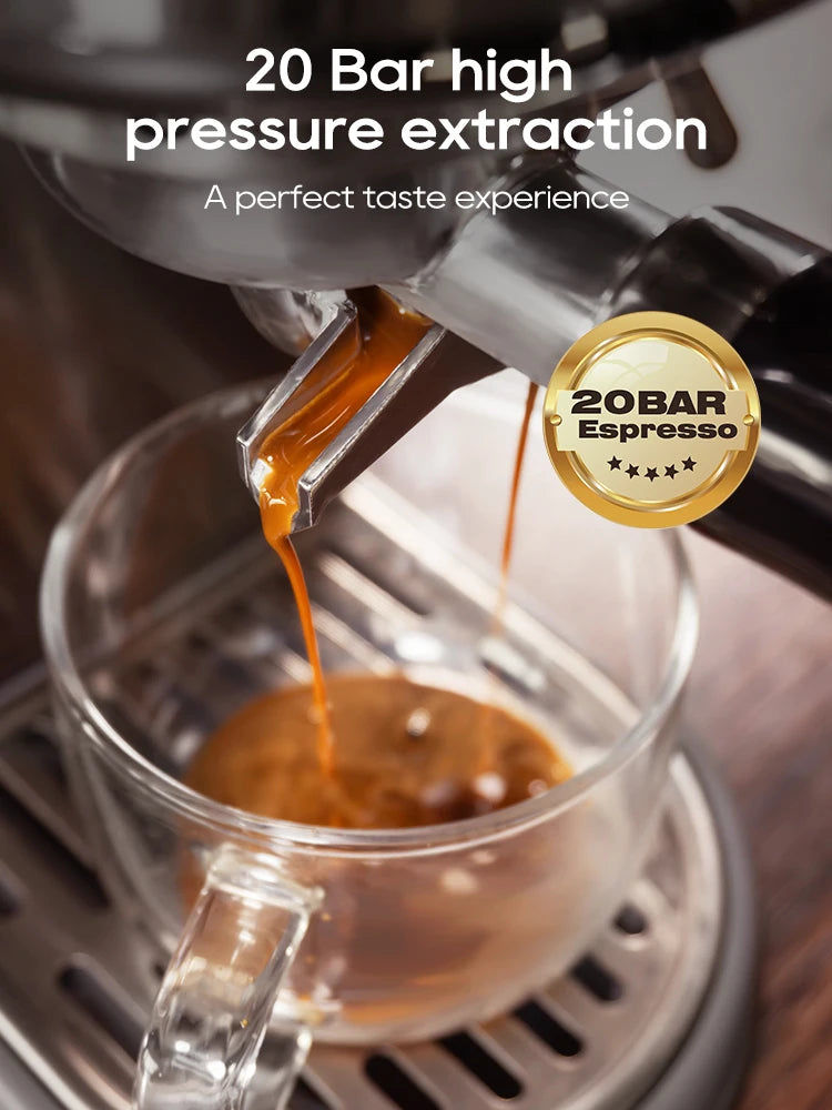 HiBREW 20Bar Semi Automatic Espresso Machine H10B With Temperature Control