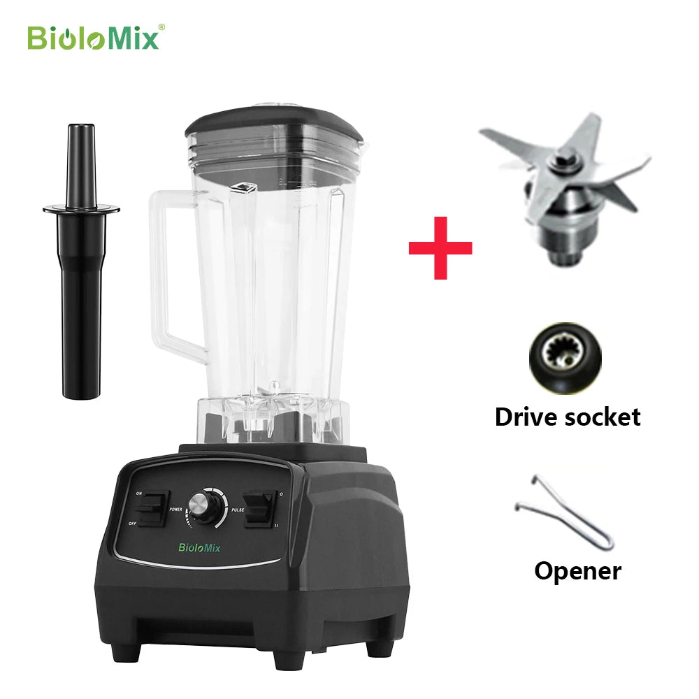 Biolomix BPA Free Heavy Duty Blender Mixer Juicer 2200W 3HP