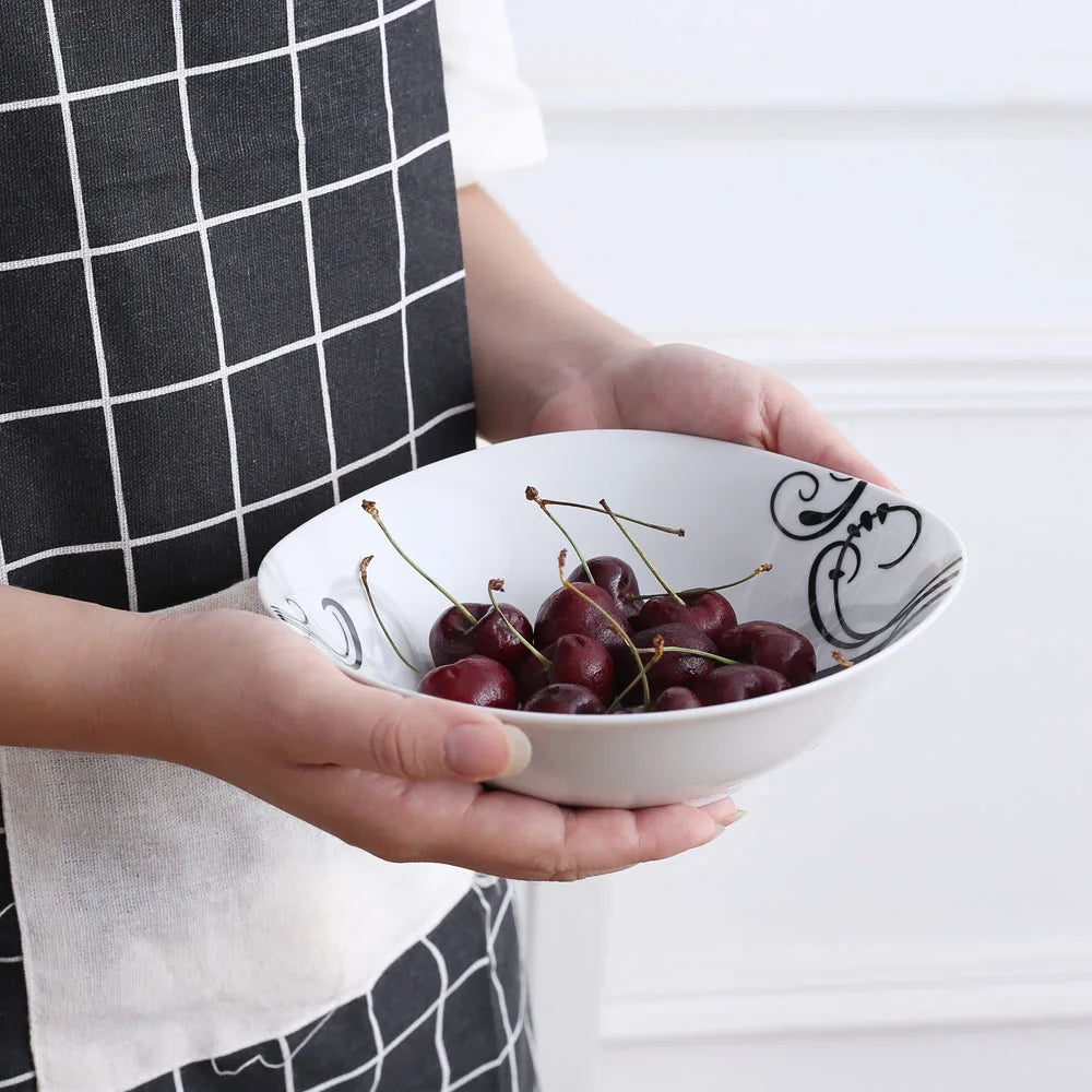 MALACASA Zoey Porcelain Dinnerware Set With Bowls And Plates