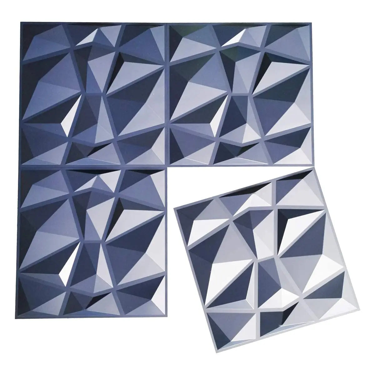 Art3d 3D PVC Wall Panels Diamond Design Wall Tiles Pack 12