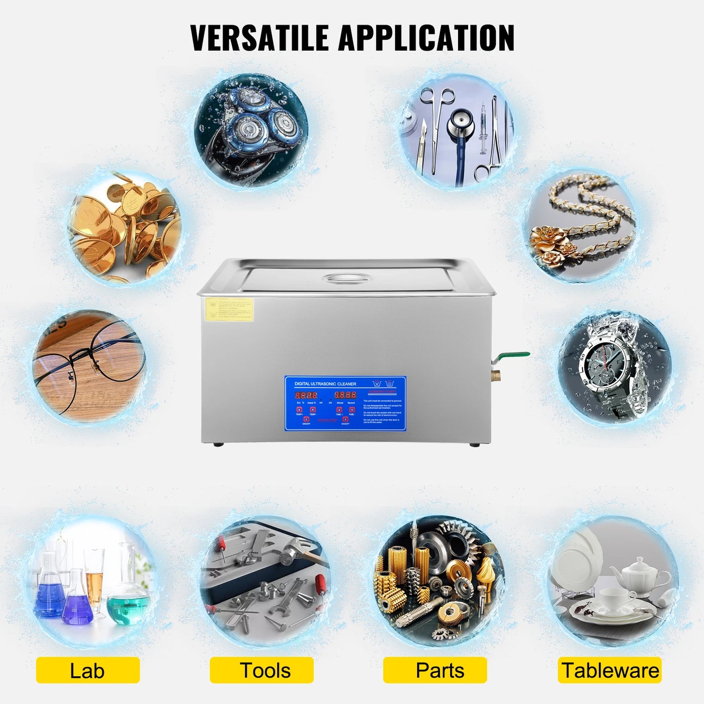 SucceBuy Ultrasonic Cleaner Portable Dishwasher Home Cleaning Appliance