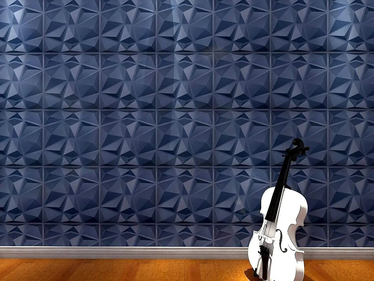 Art3d 3D PVC Wall Panels Diamond Design Wall Tiles Pack 12