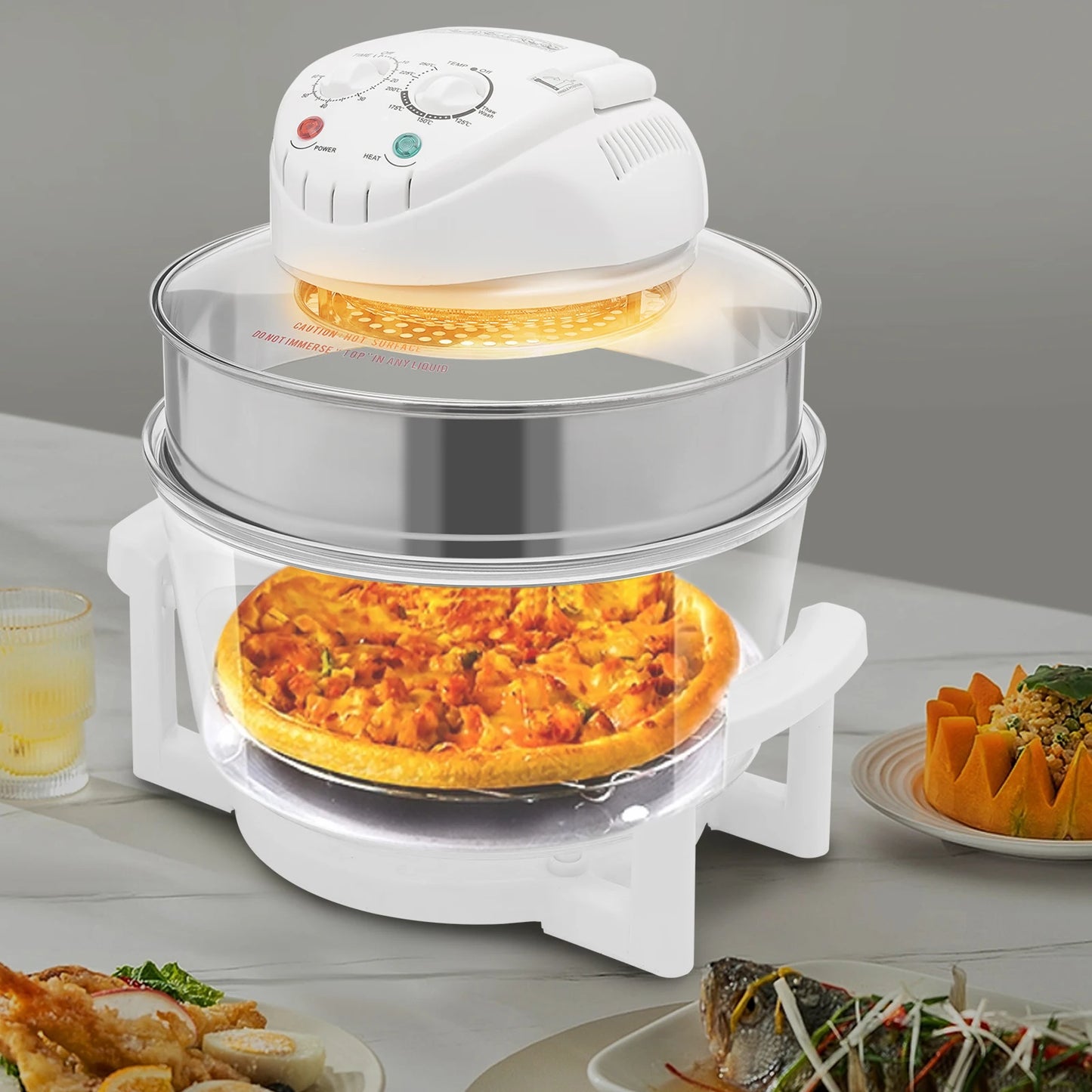Visual Air Fryer 110V Oil Free Cooker With 360 Degree