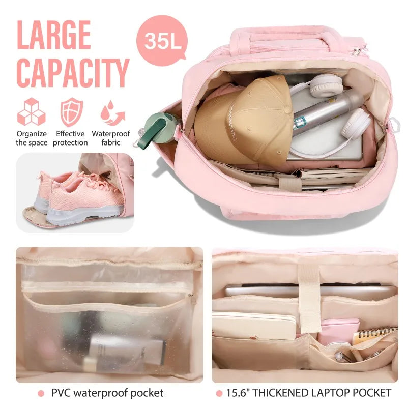 Tennis Gym Bag For Women With Shoe Compartment