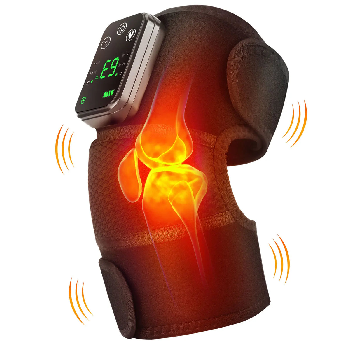 Moajaza 3-In-1 Electric Heated Vibration Massage Knee Pad