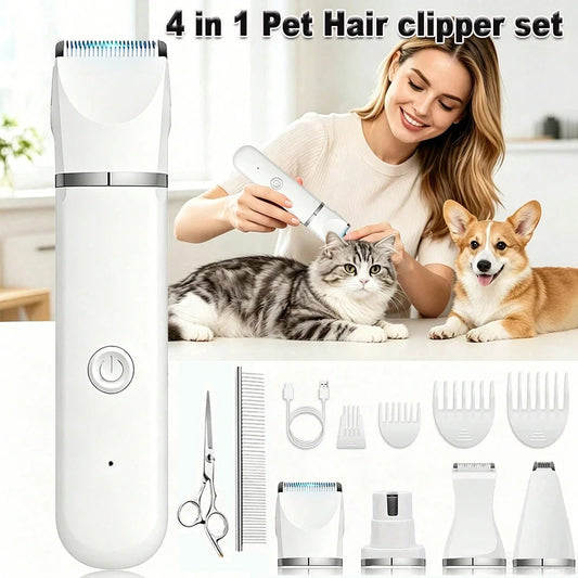 Shuyu Rechargeable Pet Hair Clipper Cordless Dog Cat Trimmer