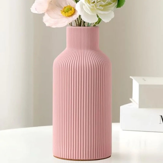 Minimalist Modern Ceramic Flower Vase For Home Kitchen Bedroom Office Decor