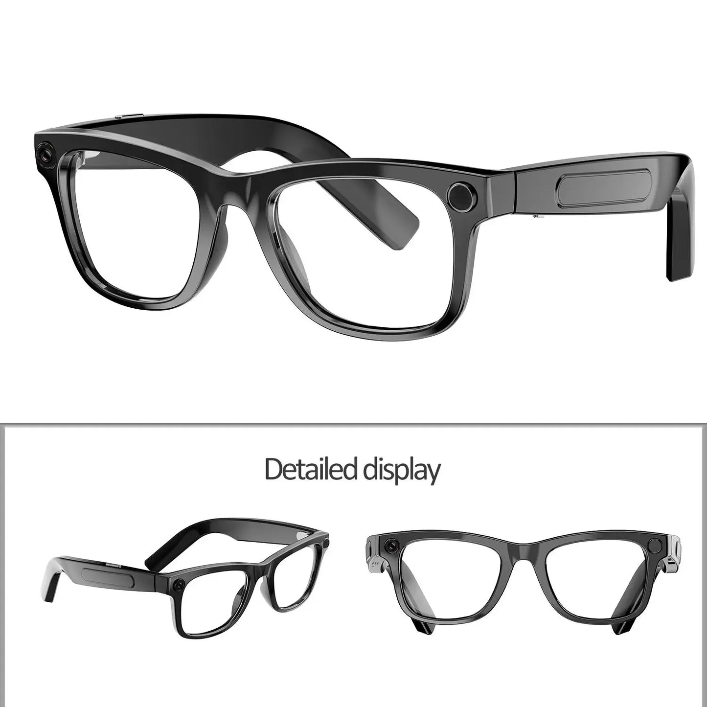 W O Camera 4K Glasses With AI Translator And Object Recognition