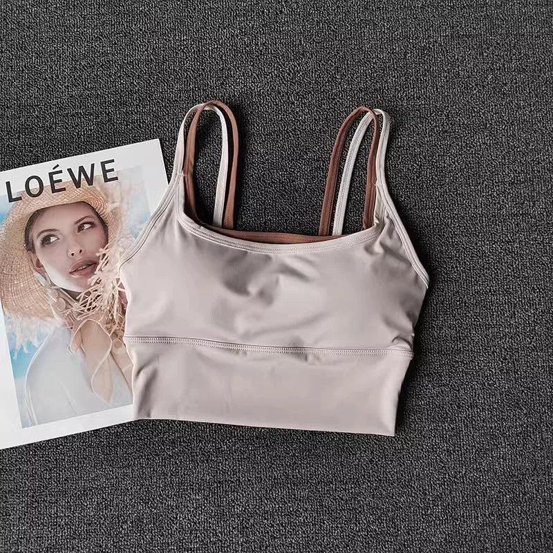 Women Breathable Sports Bra Push Up Gym Crop Seamless Yoga