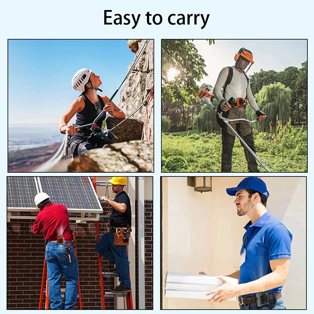 10000mAh Portable Neck Worn Fan With LED Light Power Bank