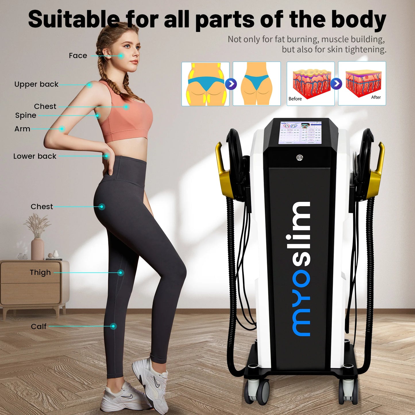 Neo Technology 2 In 1 EMS Machine Face Body RF Lifting Muscle Stimulator