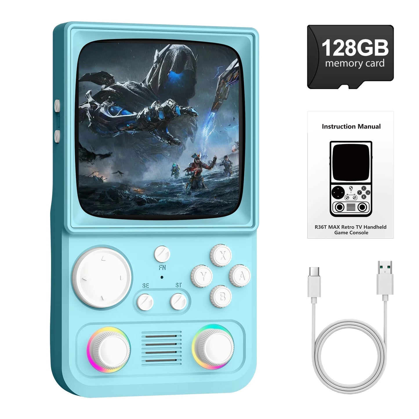 AISLPC R36T MAX Handheld Game Console 64GB 128GB Games