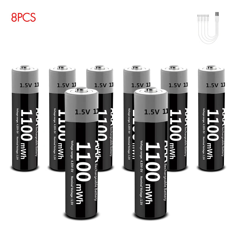 Kuugro USB AAA Li-ion Rechargeable Battery 1.5V 1100mWh