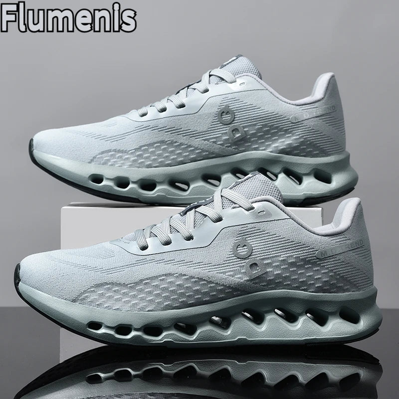 Shock Absorbing Leather Off Road Running Shoes For Adults