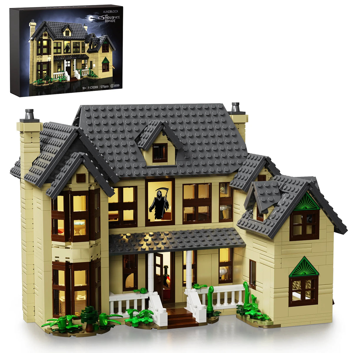 Horror House Building Blocks Set Halloween Room Decor Gift