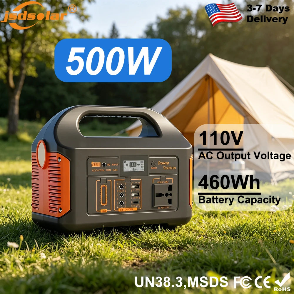 GaiaRay Portable Solar Power Station 500W With LifePo4 Battery