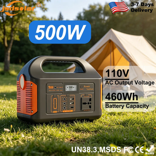GaiaRay Portable Solar Power Station 500W With LifePo4 Battery