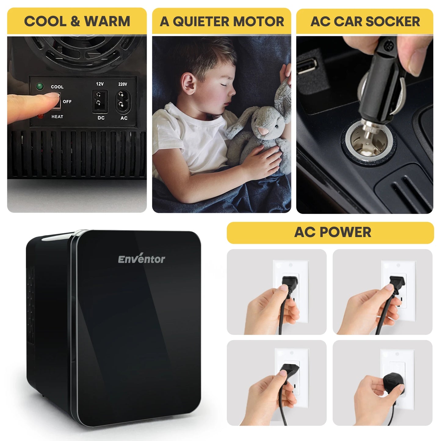 Mini Car Skincare Fridge Portable Thermoelectric Cooler Warmer