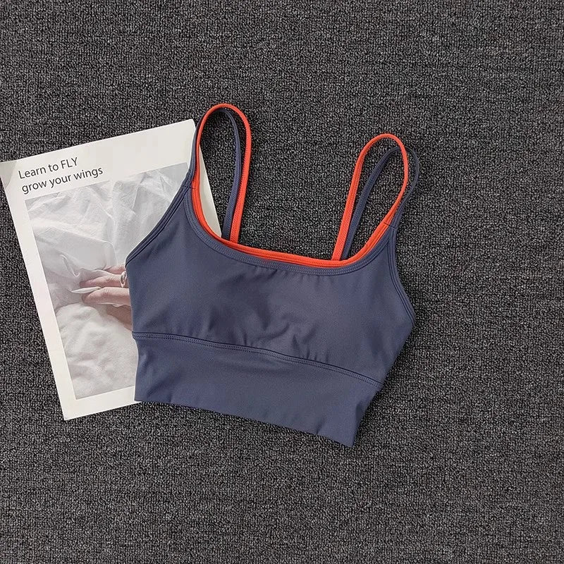 Women Breathable Sports Bra Push Up Gym Crop Seamless Yoga
