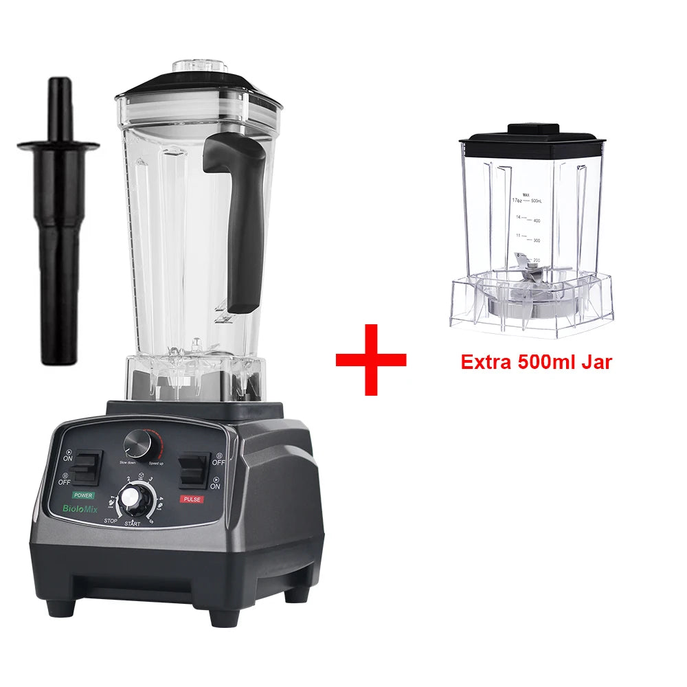 BioloMix Heavy Duty Timer Blender Juicer And Food Processor