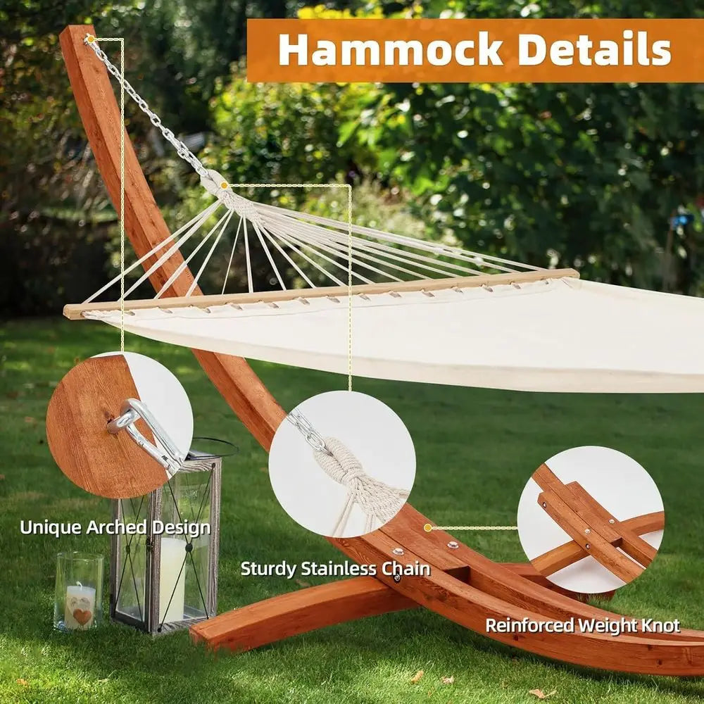 13 T Hammock with Stand, Heavy Duty Hammock Stand, 2 Person Heavy Large Hammock Bed or Porch, Patio, Balcony, Garden, Backyard,