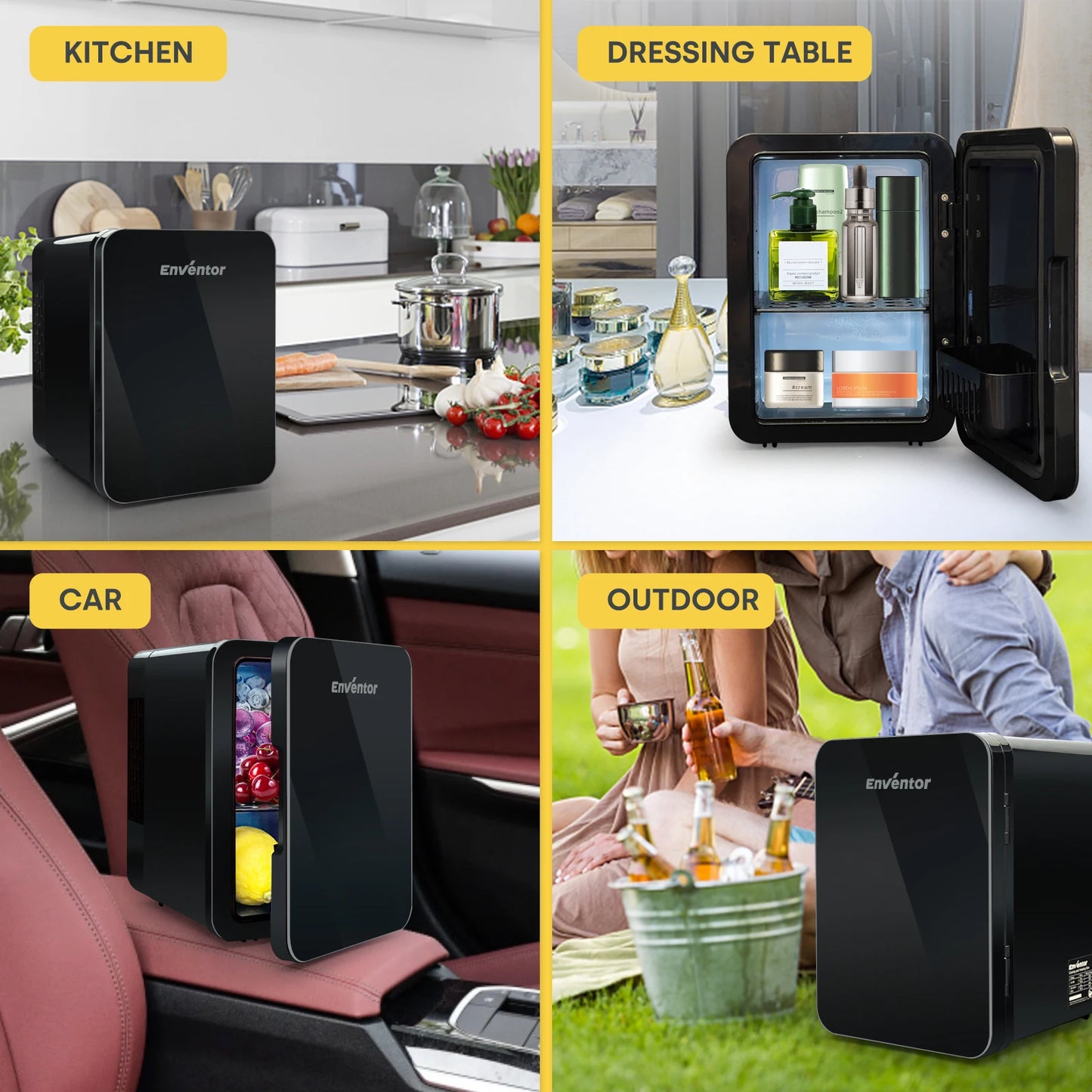 Mini Car Skincare Fridge Portable Thermoelectric Cooler Warmer