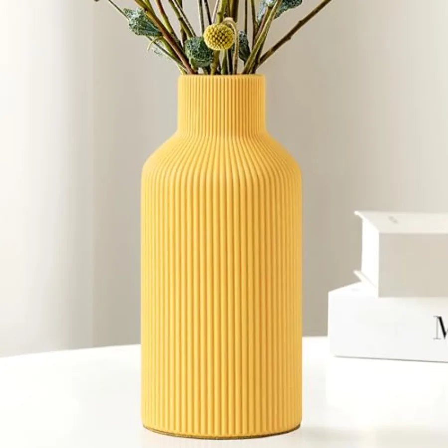 Minimalist Modern Ceramic Flower Vase For Home Kitchen Bedroom Office Decor