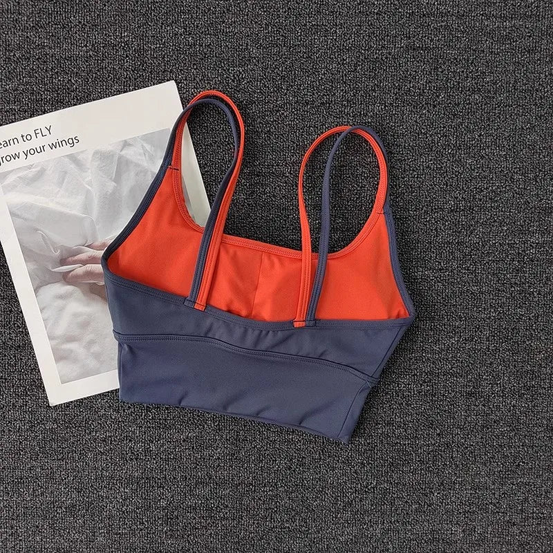 Women Breathable Sports Bra Push Up Gym Crop Seamless Yoga