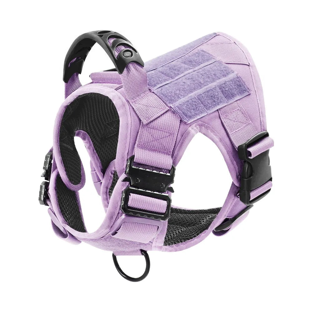 Military Camouflage Dog Harness With Leash For Training