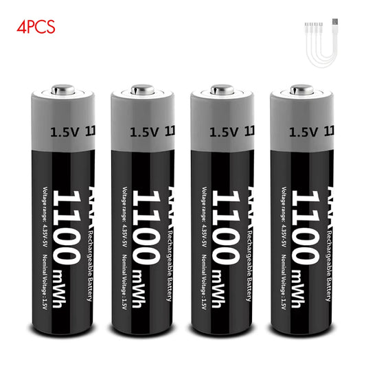 Kuugro USB AAA Li-ion Rechargeable Battery 1.5V 1100mWh
