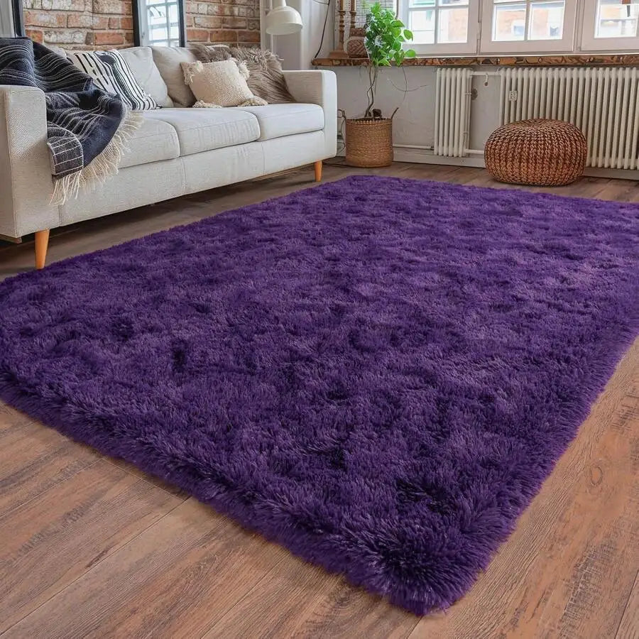 Soft Shag Rugs For Bedroom,  Living Room, Luxury Modern Plush Carpet Girls Boys Room Dorm Indoor Home Decor