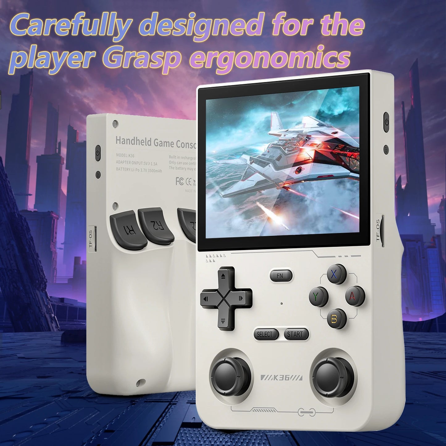 GAMINJA K36 Handheld Game Console 64GB Built In Games