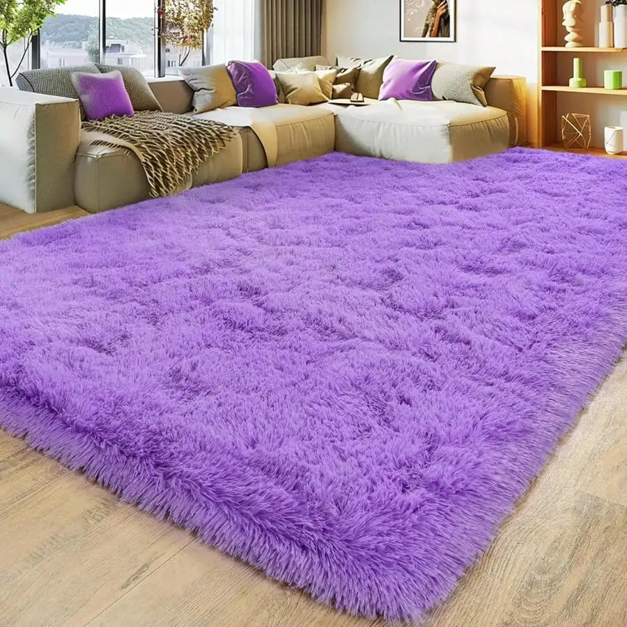 Soft Shag Rugs For Bedroom,  Living Room, Luxury Modern Plush Carpet Girls Boys Room Dorm Indoor Home Decor