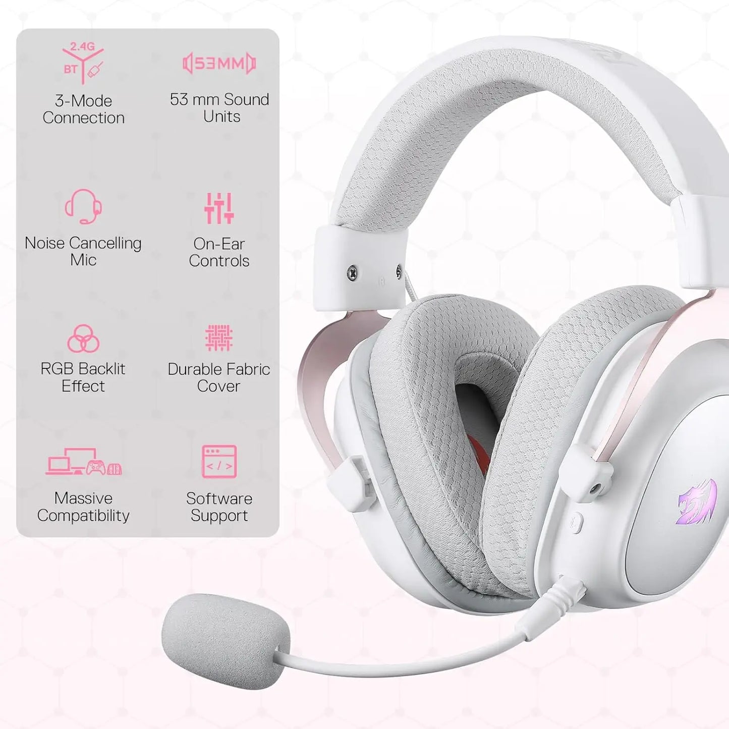 Redragon H510 Pro RGB Gaming Headset 7.1 Surround Sound