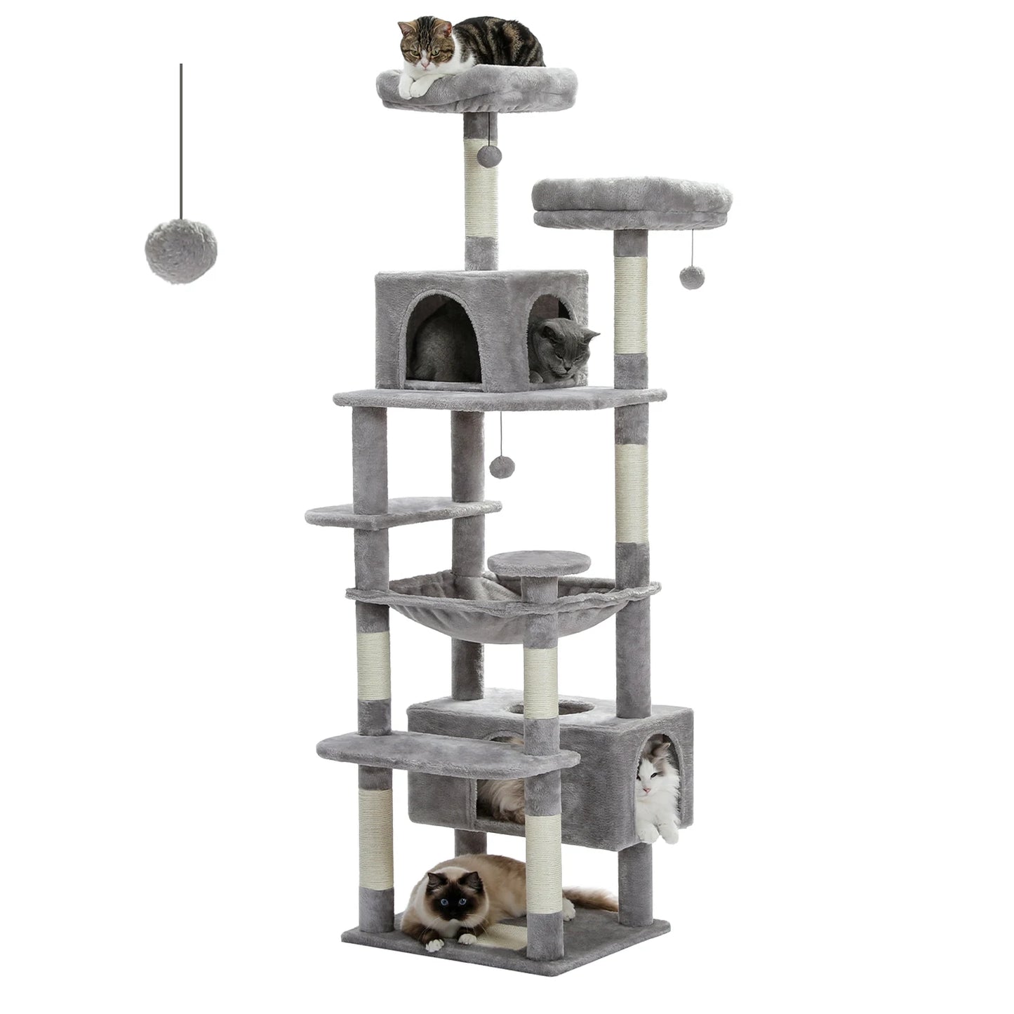 PAWZ Road Cat Tree And Tower For Indoor Cats With Scratching Posts